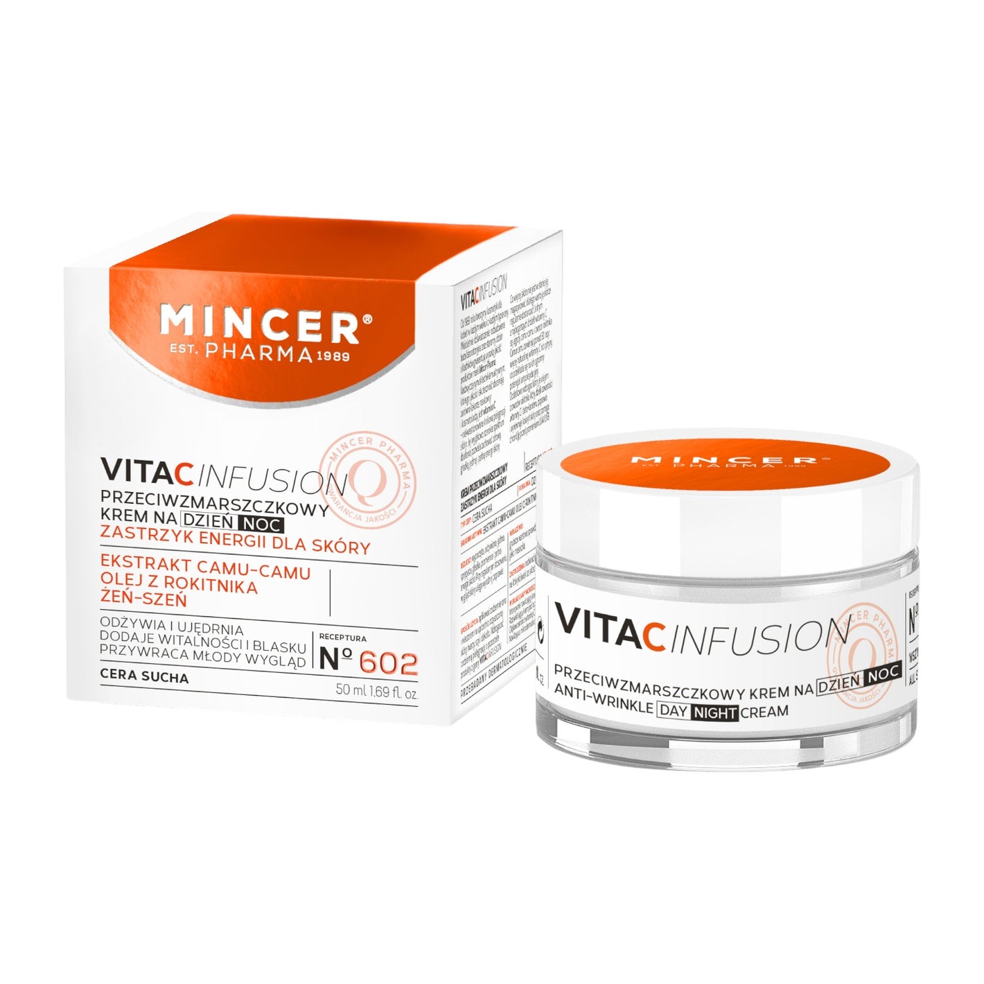 Przeciwzmarszczkowy krem na dzień i na noc 50ml