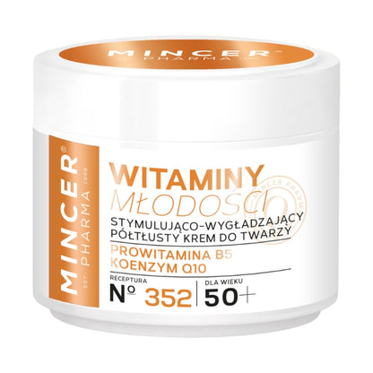 Stymulujaco-wygładzający półtłusty krem do twarzy 50ml