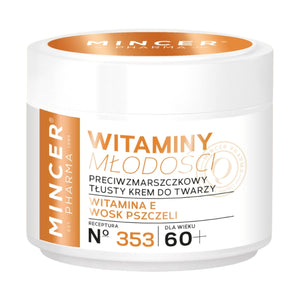 Przeciwzmarszczkowy tłusty krem do twarzy 50ml