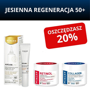 Zestaw odmładzający 50+ Argan + Kolagen + Retinol
