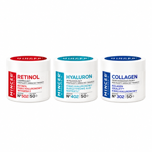 Zestaw 50+ — kremy N302, N402 i N502, 3 × 50 ml