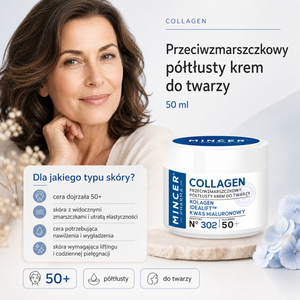 Przeciwzmarszczkowy półtłusty krem do twarzy 50ml – Mincer Pharma