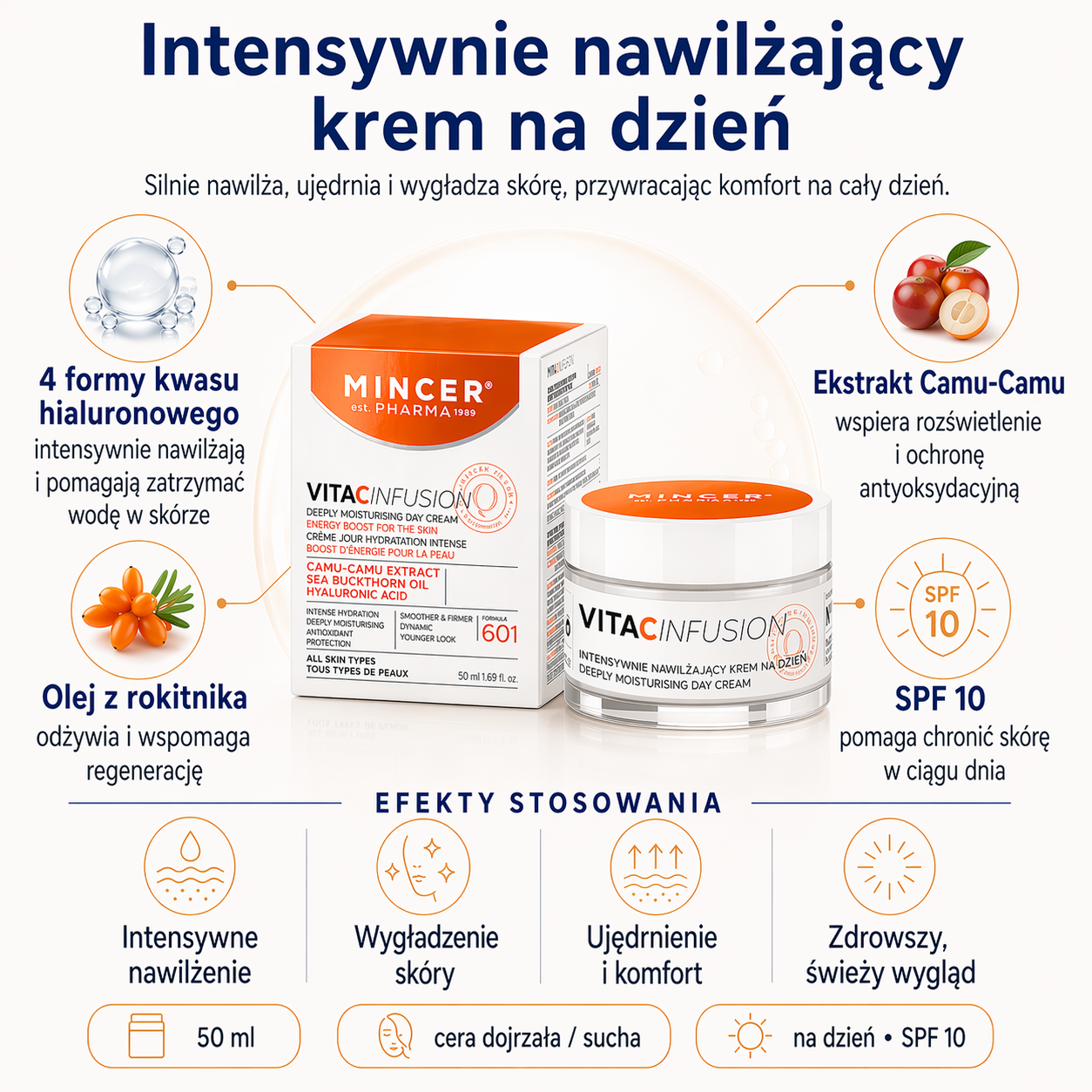 Nawilżający krem do twarzy na dzień