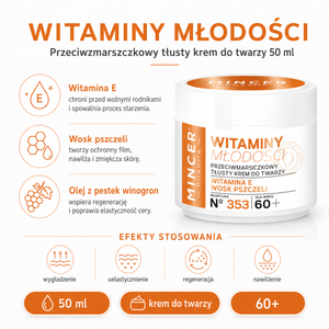 Przeciwzmarszczkowy tłusty krem do twarzy 50ml